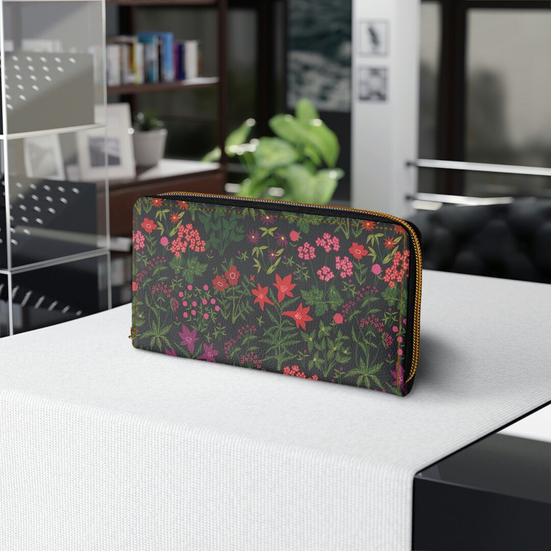 Wildflowers Wallet, Floral Wallet, Cottagecore Wallet, Vintage Cottage ...