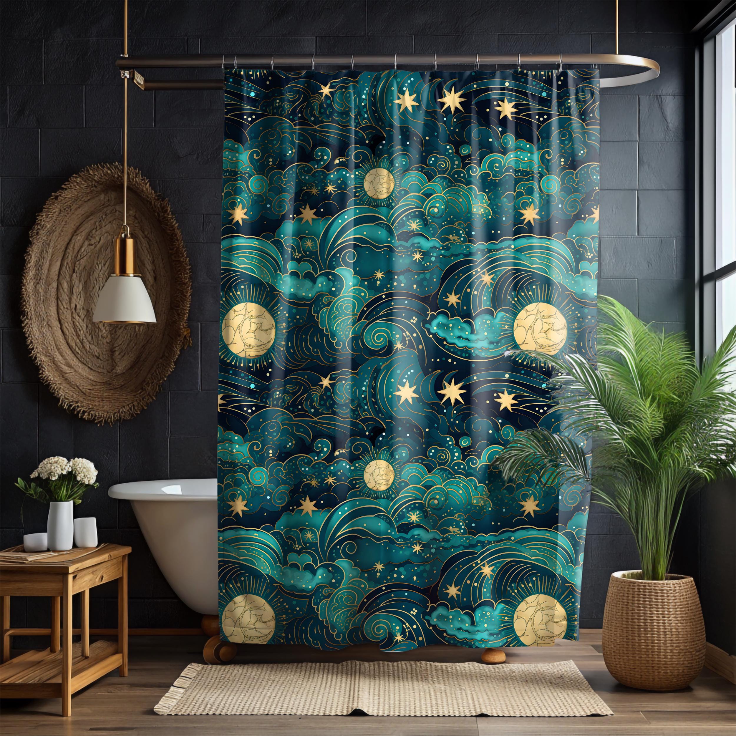 Vintage Van Gogh The Starry Night Shower Curtain