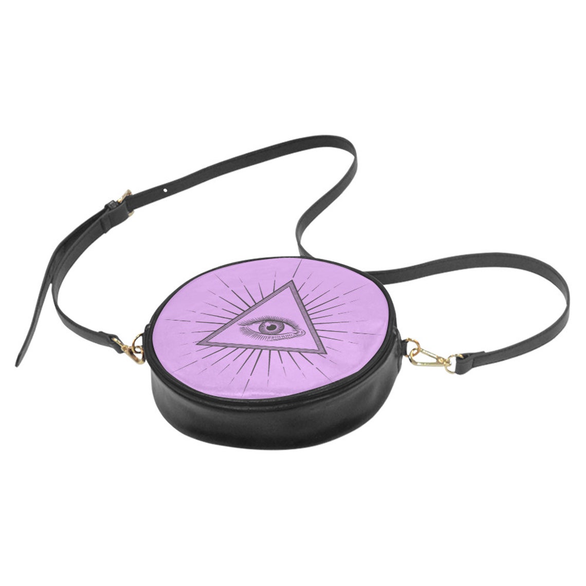 Pastel Goth Purse AllSeeing Eye Round Bag Pink Kawaii Goth Etsy