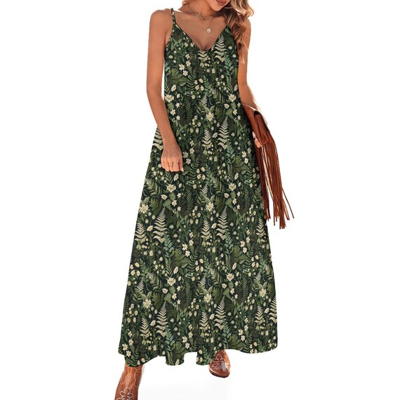 chinese dress ladies Divinity Maxi Dress – Forest Ink main image 0