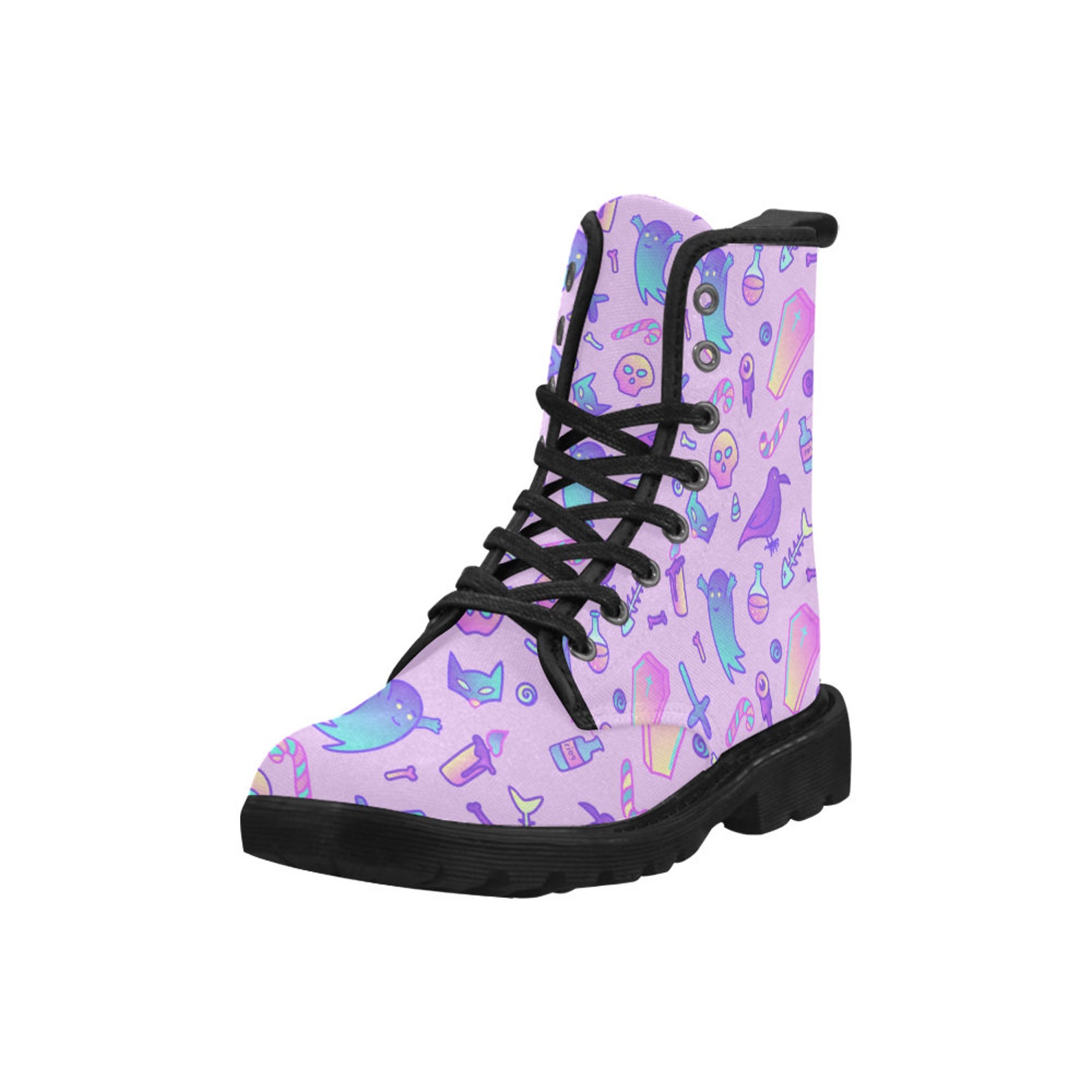 pastel goth boots
