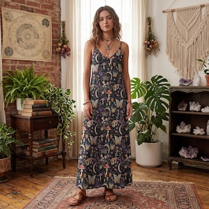 brown tiny yard butterfly midi dress Womens Print Formal dress