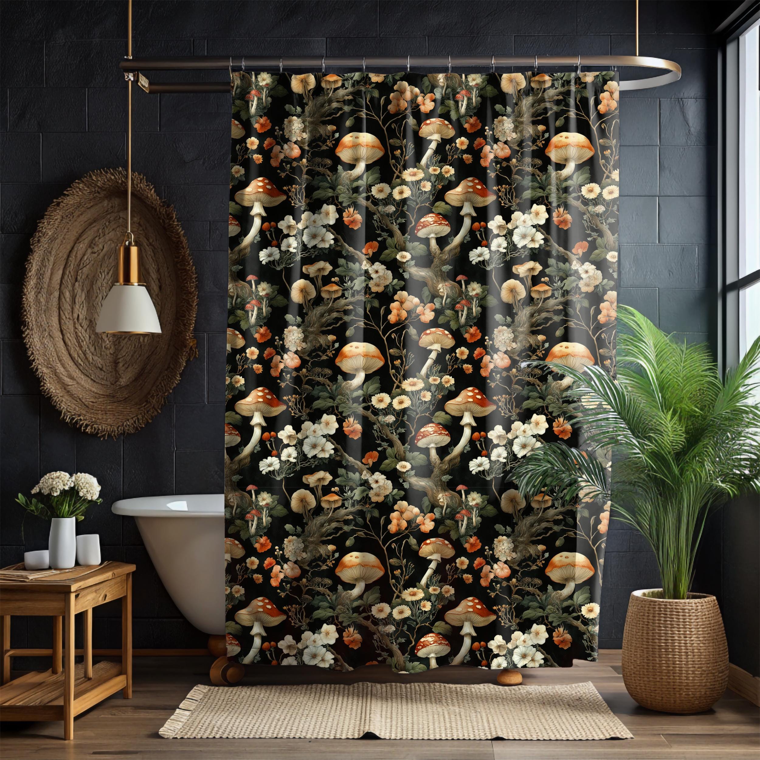 JAWO Duschvorhang Mit Boho-Mond-Sternen & Frosch – 175 X 178 Cm, Wasserdicht, Polyester, Maschinenwaschbar