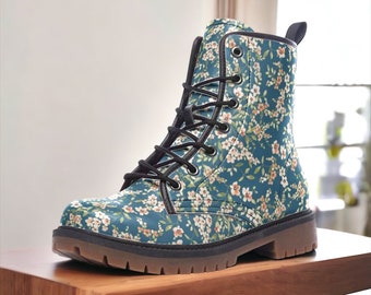 Society6 ケース blue boots by Tatiana-teni Amazon.com | Tiger Print Boots for Women Men Combat Boots