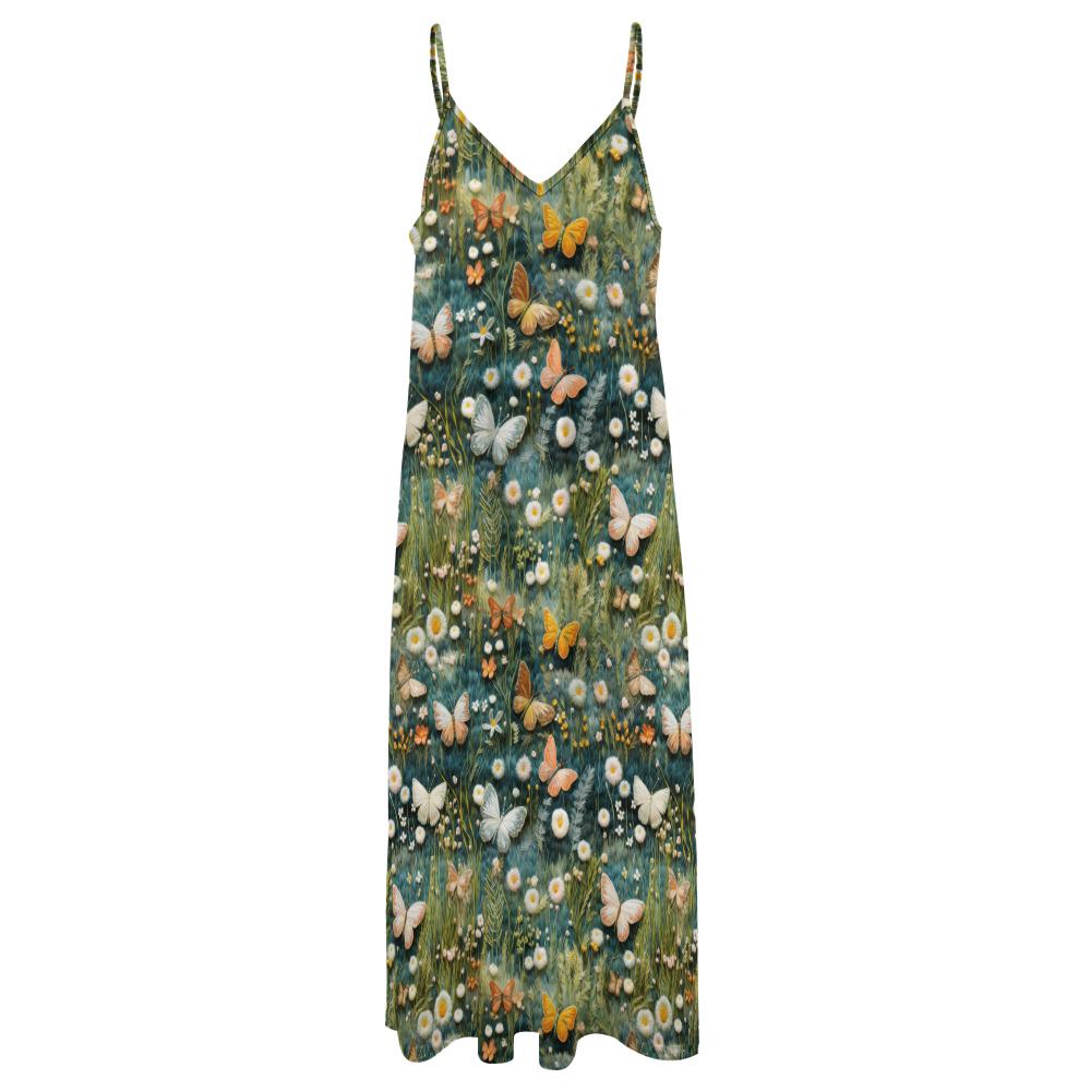 green floral floor length dress Bloom Strapless Maxi Dress - Green Floral main image 0