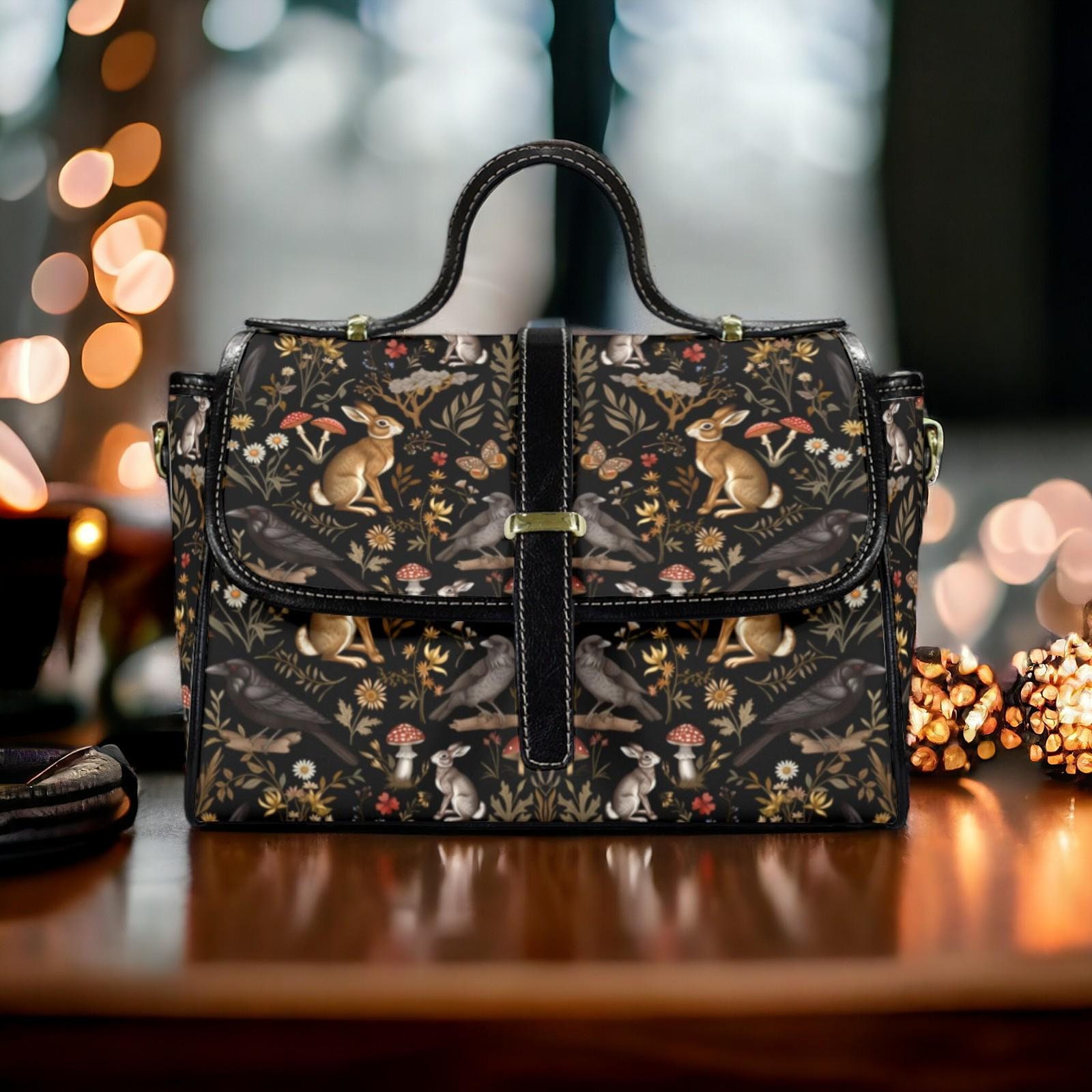 Darkest Forest Witchy Doctor Bag & Wallet Set, Cottage Goth