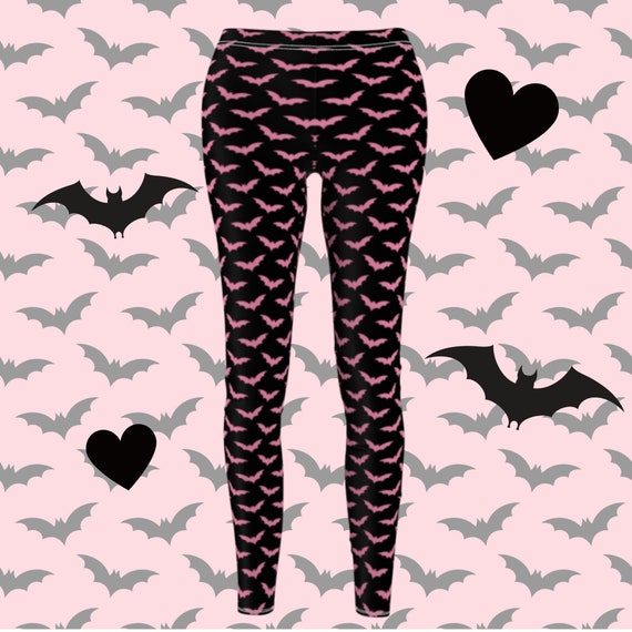 Neuf Rose Et Noir Zèbre Legging Imprimé Animal Goth Punk Emo Halloween - Foto 9