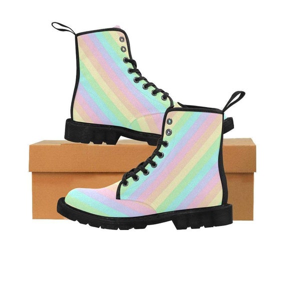 pastel combat boots