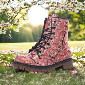 Girls floral combat boots new arrivals
