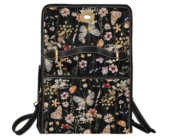 Grand sac à main en cuir peint à la main avec plusieurs compartiments - 647 – Anuschka (EU