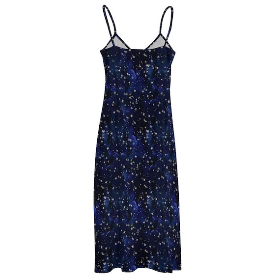 FLONAKED★Dark blue starry sky embroidered suspender dress Stary Sky Gradient Blue Women's Summer Suspender Dress