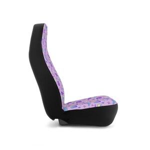 Kawaii Witch Spooky Cute Car Seat Covers, Pastel Witchy Car Decor, Creepy Cute Pastel Bats Ghosts Halloween Seat Covers, Pastel Goth Car image 5