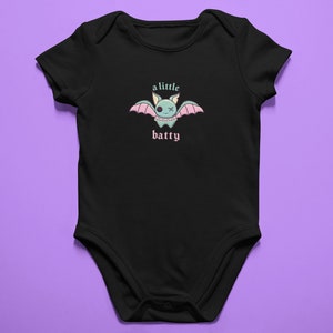 Baby Goth Bodysuit Spooky Cute Bodysuit Baby Goth Stuff Pastel Goth Baby Clothing Cute Goth Baby Outfit Alternative Baby Clothes Black Baby