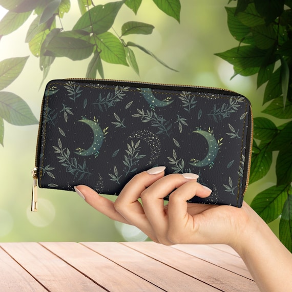 Forest Witch Wallet, Mystical Moons Wallet, Witchcore Wallet