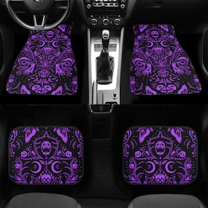 Skull Car Floor Mat Universal Fit Front/Rear 4-piece SUV Truck Carpet Car  Carpet Interior Decoration 