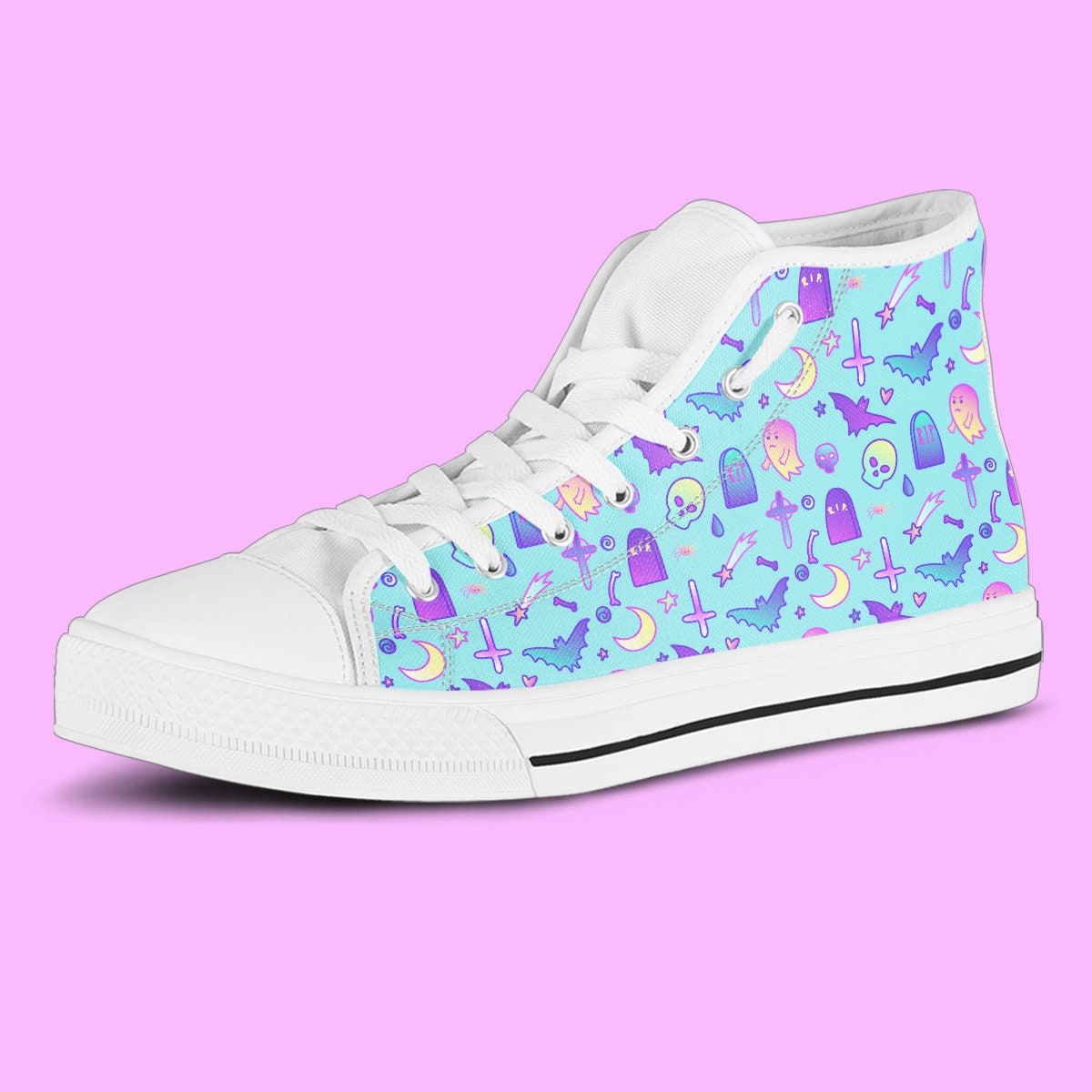 pastel goth converse