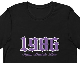 1986 Sigma Lambda Beta / Sigma Lambda Beta / Sigma Lambda Beta Shirt / Sigma Lambda Beta Shirt / Beta Shirt / SLB Shirt / SLB Gift