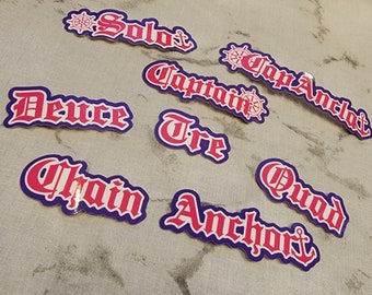 Sigma Lambda Gamma Line Position Stickers / Line Position Stickers / Gamma Stickers / Anchor Stickers / Captain SLG Stickers / ΣΛΓ