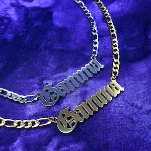 Sigma Lambda Gamma Necklace / Sigma Lambda Gamma Gift / Layering Necklace / Sorority Jewelry / Gamma Necklace / Sorority Gift / 1990 Chain