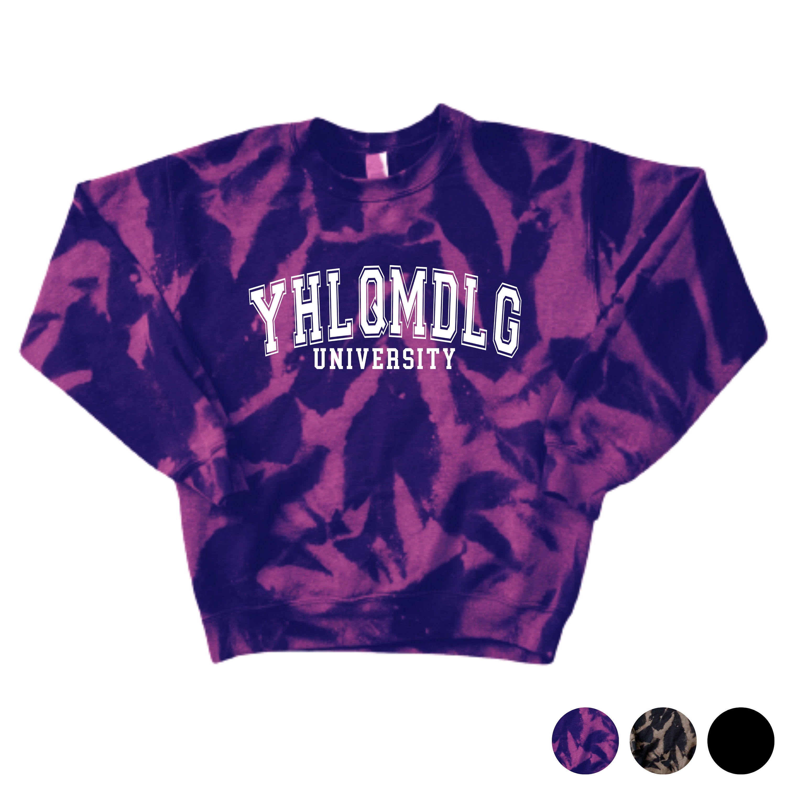 YHLQMDLG Sweatshirt / YHLQMDLG Sudadera / Bad Bunny Sweater / Bad Bunny Merch / Bad Bunny Gift / Bad Bunny Tie Dye Sweater / Navidad