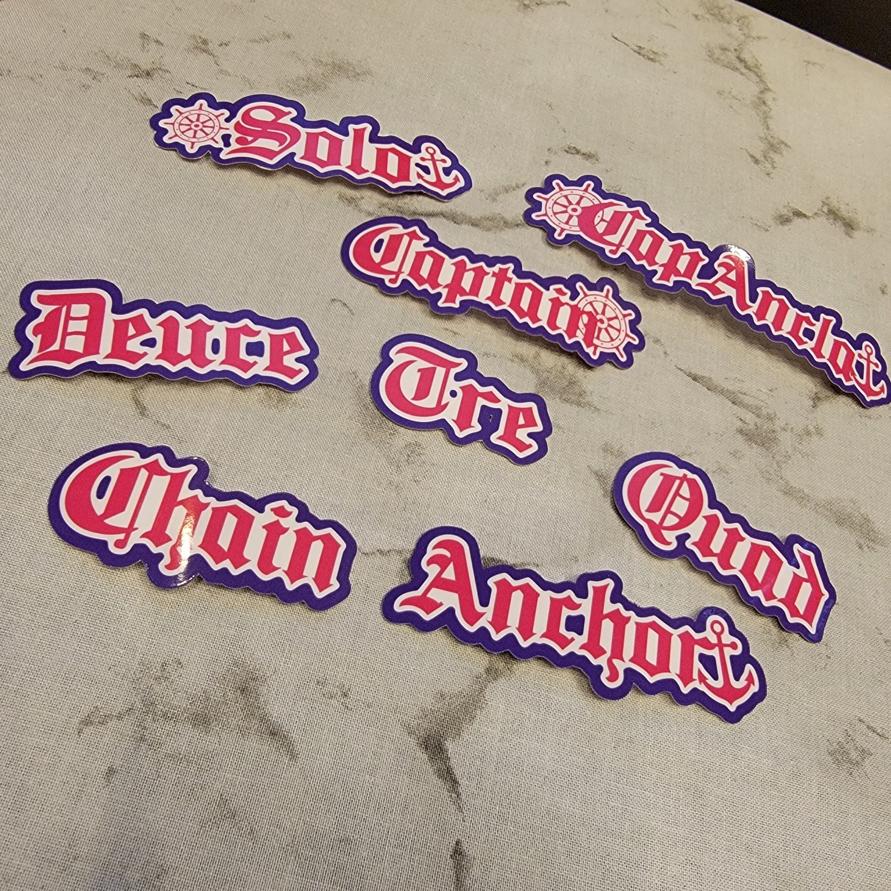 Sigma Lambda Gamma Line Position Stickers / Line Position Stickers ...