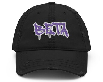 Distressed Beta Hat / Sigma Lambda Beta Hat / Sigma Lambda Beta Cap / Beta Hat / SLB Hat / SLB Gift