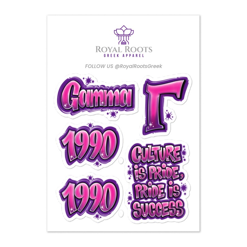 Gamma Graffiti 2.0 Sticker Sheet - Etsy
