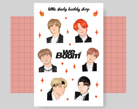 Kpop Nct Dream We Boom Sticker Set Renjun Jeno Haechan Etsy