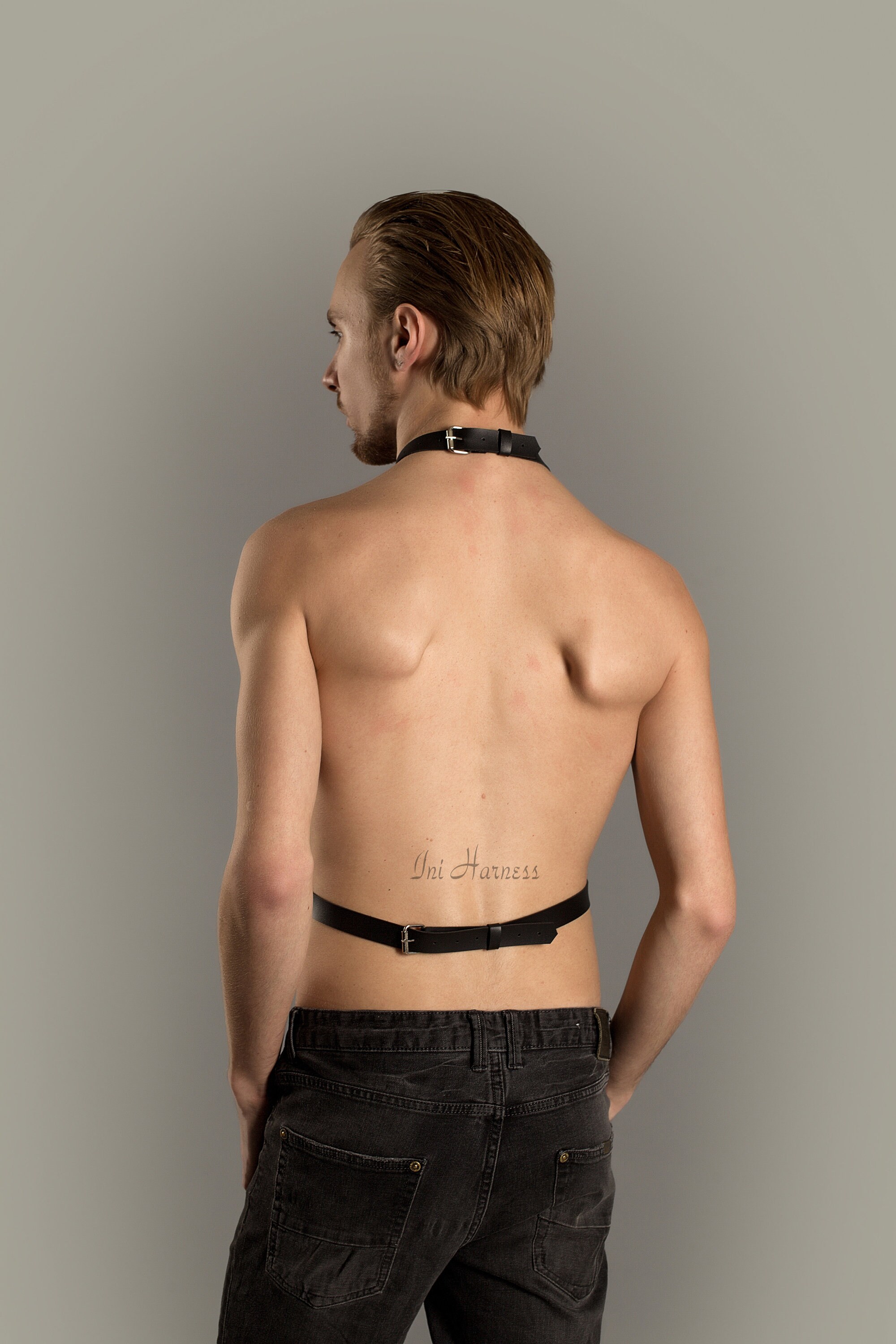 Choker Mens Harness Neck Harness Waist Harness Slave Mens Etsy