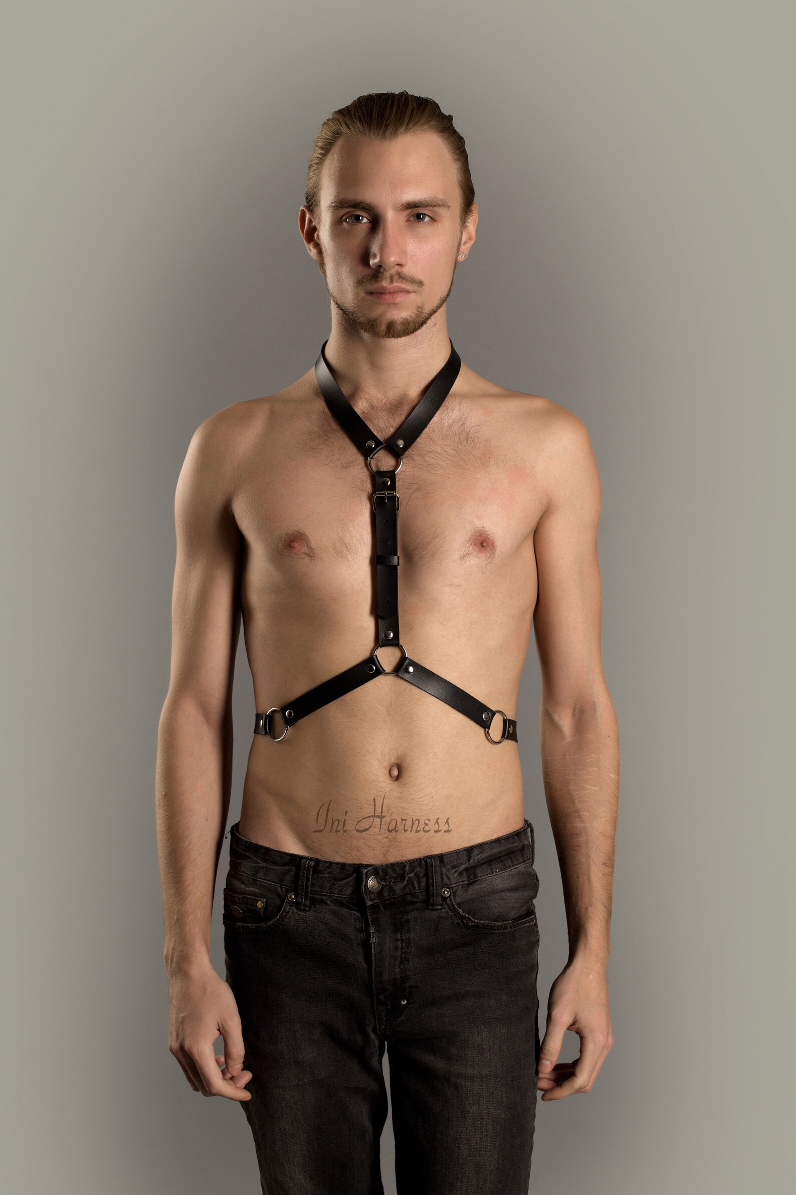 Choker Mens Harness Neck Harness Waist Harness Slave Mens Etsy