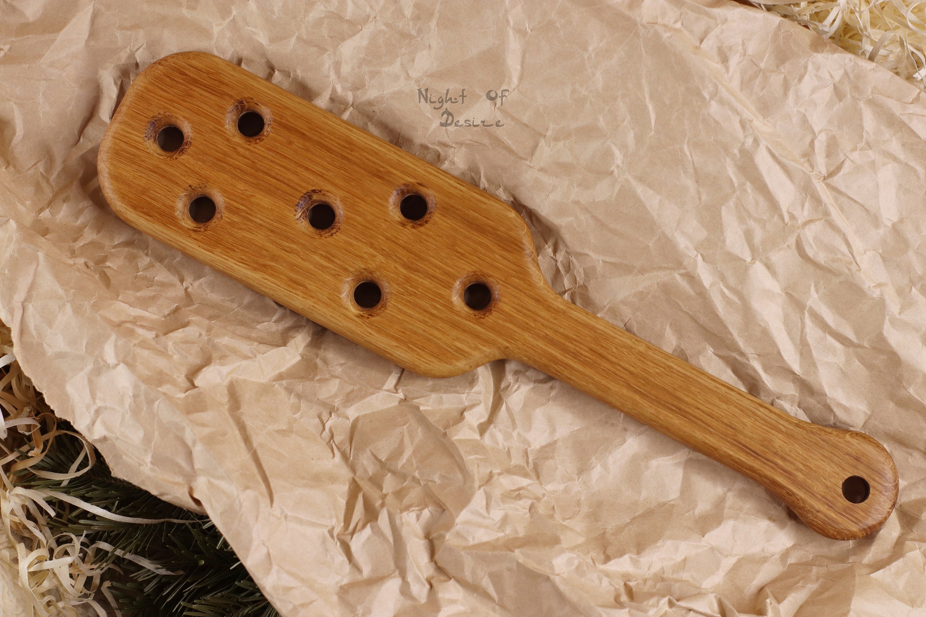 Spanking Wood Paddle With Holes Sting Paddle Bdsmgear for Etsy