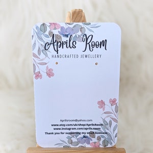 Cartões de exibição de brincos personalizados, flores, cartões de logotipo, cartões de brincos personalizados, cartões de joias, embalagens de brincos personalizadas, cartões de pino,