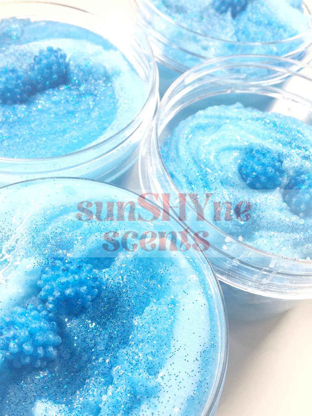 Sour Blue Raspberry Scrub Wholesale Blue Raspberry Slushie/ Whipped Sugar Scrub/ Emulsified Scrub ...
