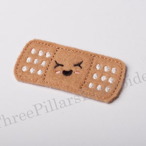 Bandaid, Maschinenstickerei, Feltie Design zum digitalen Download