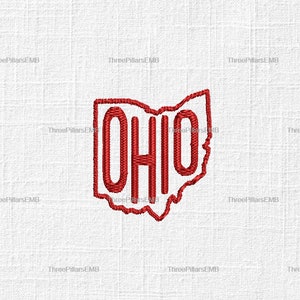 Ohio Embroidery Design
