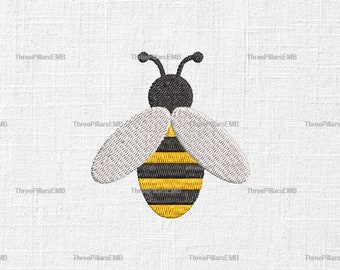 Simple Bee Embroidery Design File