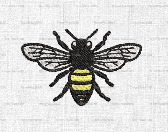 wallpapers Ape Disegno Realistico Facile design ricamo ape miele file di ricamo bumble bee design etsy