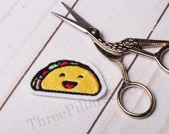 Happy Taco Feltie Embroidery Design