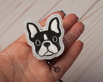 Boston Terrier Feltie Embroidery Design