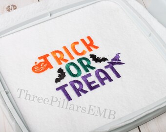 トリックオアトリート刺繍デザイン、トリックオアトリートITH、ハロウィーン刺繍、ハロウィーンデザイン
