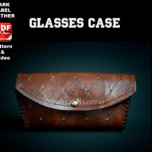 Leather glasses case PDF Pattern digital download eyewear case