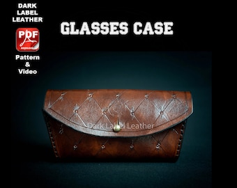 Leather glasses case PDF Pattern digital download eyewear case