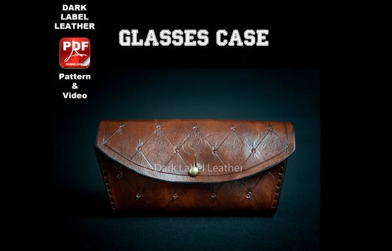 Leather glasses case PDF Pattern digital download eyewear case