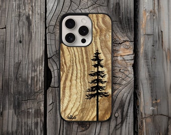 CYPRESS Real Wood Phone Case | iPhone 17 16 15 | Samsung Galaxy S26 S25 S24FE | Google Pixel 10 XL 9a | Made in Canada