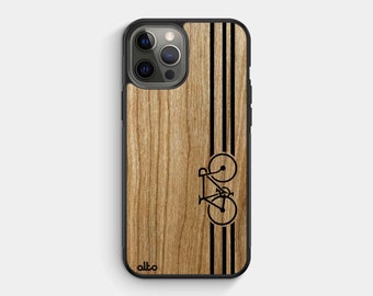 VELO - Étui iPhone en bois véritable - iPhone 15 Pro, 14, 13- Samsung Galaxy S24, S23, S21FE- Google Pixel 8, 7a - Fabriqué au Canada par Alto Collective