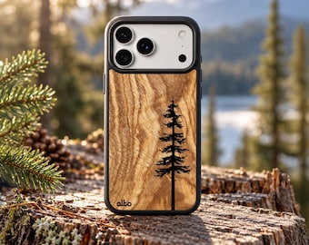 CYPRESS Real Wood Phone Case | iPhone 18 17 16 | Samsung Galaxy S26 S25 S24FE | Google Pixel 11 Pro XL 10 9a | Made in Canada