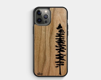 Cherry Sitka - Real Wood iPhone Case- iPhone 13, 12, XR Samsung Galaxy S22, S21, S20FE - Google Pixel 7,6a,5 -Made in Canada Alto Collective