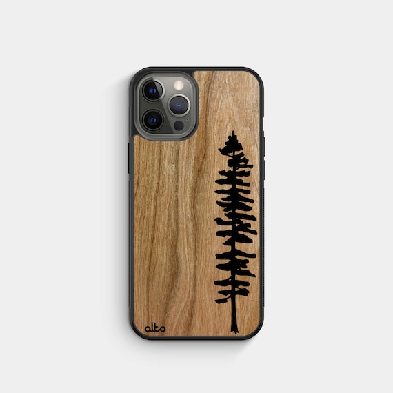 Cherry Sitka Real Wood Iphone Case Iphone 13 12 XR | Etsy