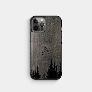 SUMMIT - Coque de portable en bois véritable - iPhone 16 Pro, 15, 14 - Samsung Galaxy S25, S24, S23FE - Google Pixel 9XL, 8a - Fabriqué au Canada Alto Collective