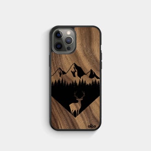 BackCountry - Coque de portable en bois véritable - iPhone 16 Pro, 15, 14 - Samsung Galaxy S25, S24, S23FE - Google Pixel 9XL, 8a MadeinCanada Alto Collective